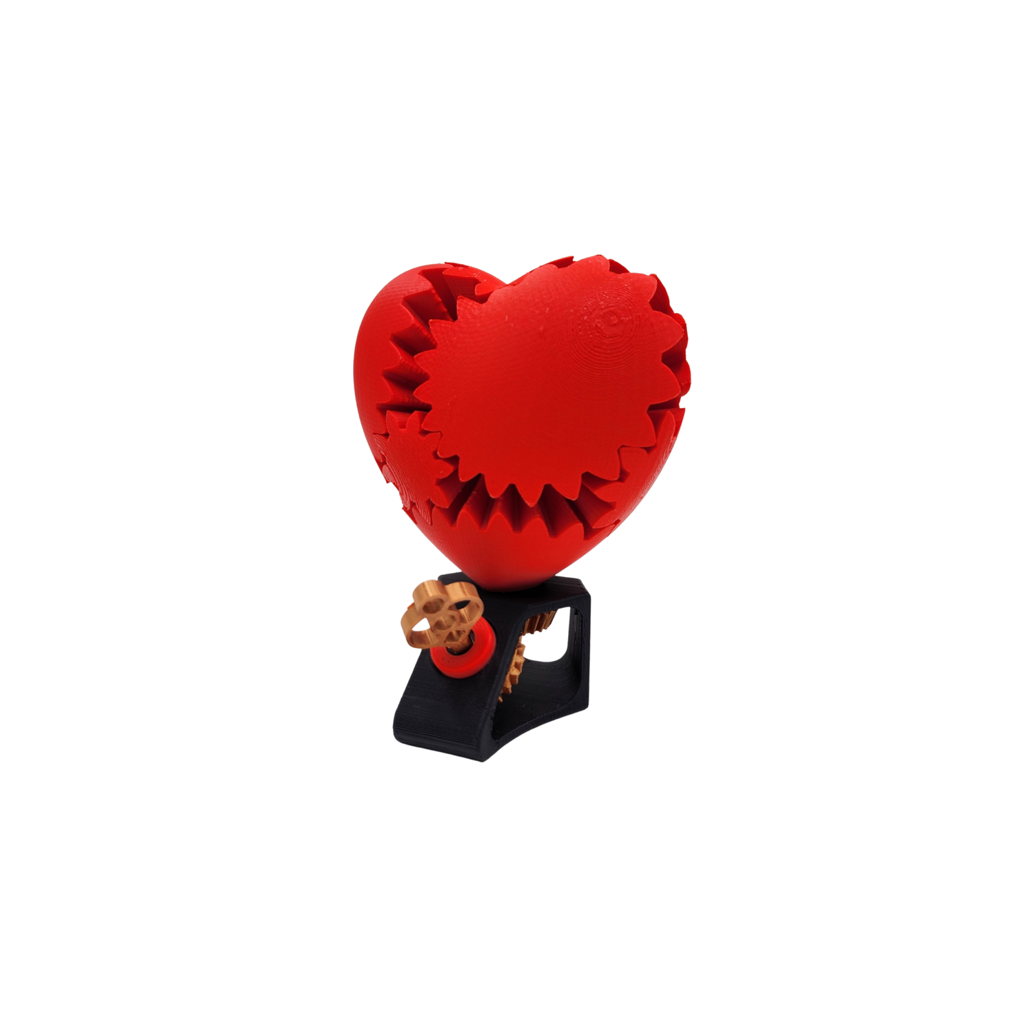 Key to my Geared Heart™ | Mechanical Dynamic Rotating Spur Geared